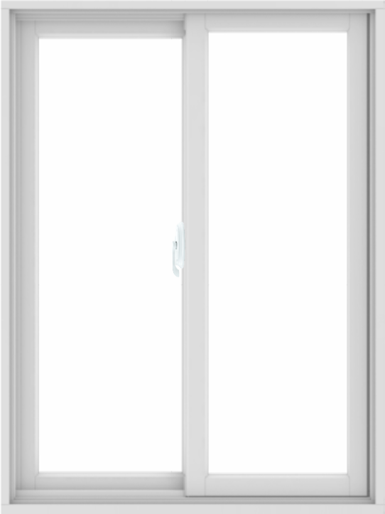 WDMA 36X48 (35.5 x 47.5 inch) White uPVC/Vinyl Sliding Window without Grids Interior