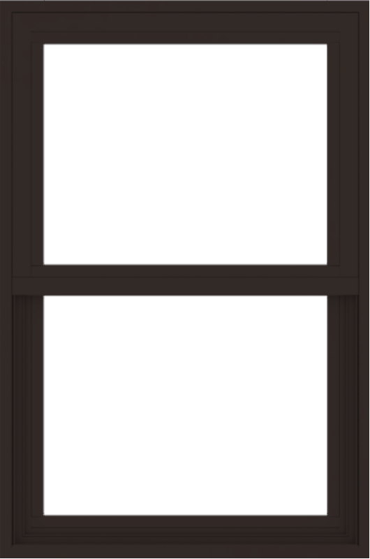 WDMA 24x36 (23.5 x 35.5 inch) Dark Bronze aluminum Single and Double Hung Window without grids exterior