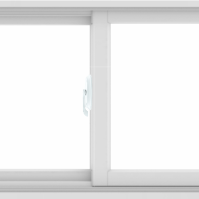 WDMA 48X24 (47.5 x 23.5 inch) White uPVC/Vinyl Sliding Window without Grids Interior