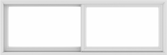 WDMA 72X24 (71.5 x 23.5 inch) White uPVC/Vinyl Sliding Window without Grids Exterior