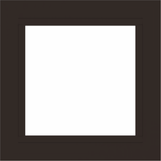 WDMA 24x24 (23.5 x 23.5 inch) Dark Bronze Aluminum Picture Window without grids exterior