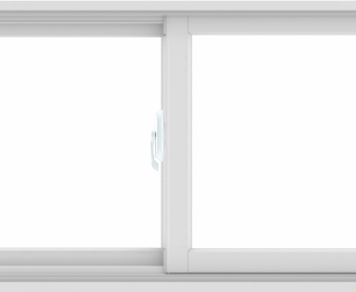 WDMA 60X24 (59.5 x 23.5 inch) White uPVC/Vinyl Sliding Window without Grids Interior