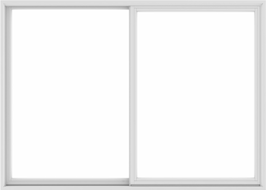 WDMA 84X60 (83.5 x 59.5 inch) White uPVC/Vinyl Sliding Window without Grids Exterior