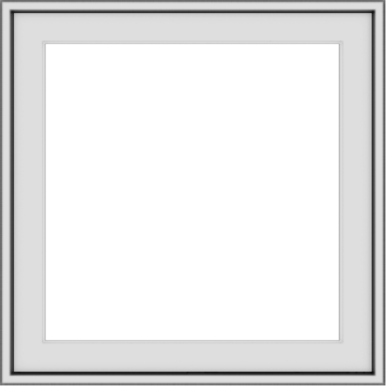 WDMA 24x24 (23.5 x 23.5 inch) White uPVC/Vinyl Push out Casement Window without grids exterior