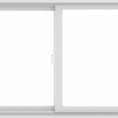 WDMA 72X36 (71.5 x 35.5 inch) White uPVC/Vinyl Sliding Window without Grids Interior