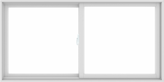 WDMA 72X36 (71.5 x 35.5 inch) White uPVC/Vinyl Sliding Window without Grids Interior