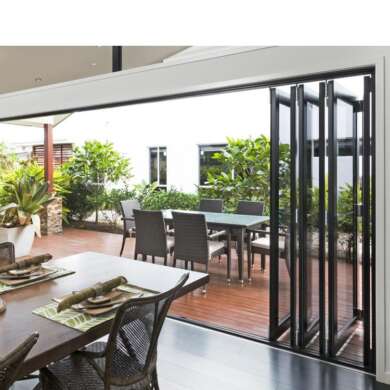 WDMA 10 Years Warranty Soundproof Plexiglass Pella Folding Doors