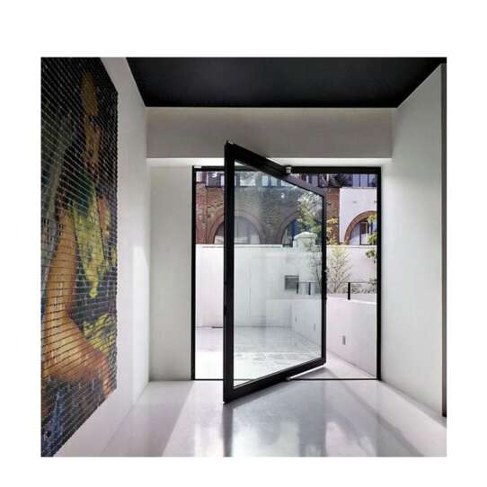 China WDMA 360 Degree Interior Glass Hinge 2 Way Aluminium Floor Spring Glass Swing Door Gate Fabrication Price For Sale