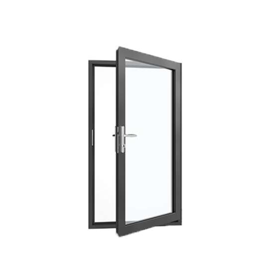 China WDMA Aluminium Alloy Bullet Proof Glass French Door Window Exterior Entry Door