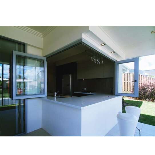 WDMA aluminium bi-folding window Aluminum Folding Window