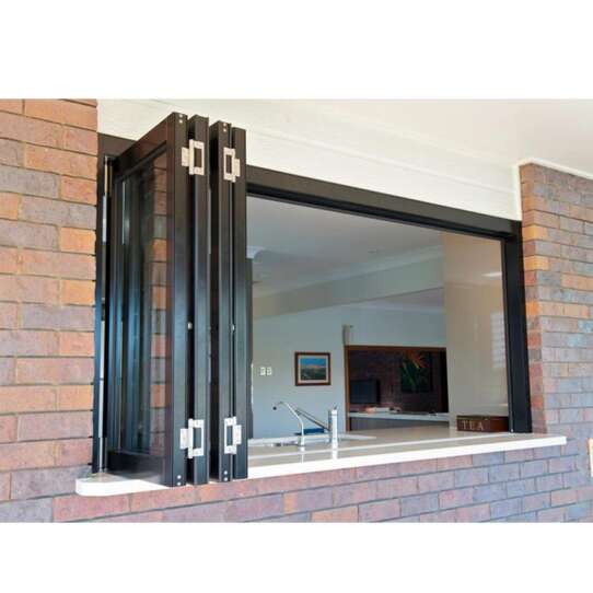 China WDMA aluminium bi-folding window Aluminum Folding Window