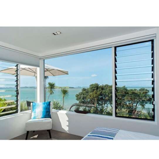 ESWDA Aluminium Fixed Panel Glass Jalousie Single Pane Metal Window