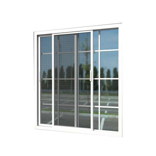China WDMA Aluminium Frame Sliding Glass Window Door With Mosquito Net