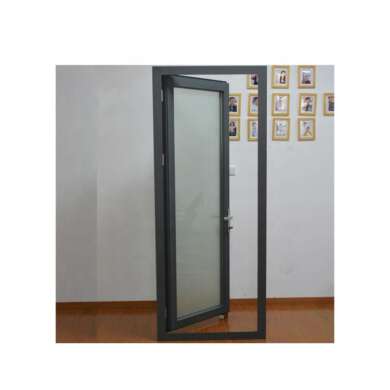 WDMA Aluminium Slide Single Swing Door With Frosted Glass Price For Balcony