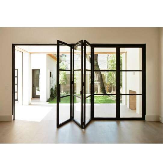 WDMA Cheap Folding Glass Door