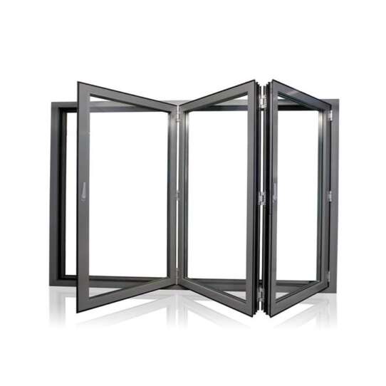 WDMA Aluminum aluminum Space-saving Double Glazed Folding Doors Windows