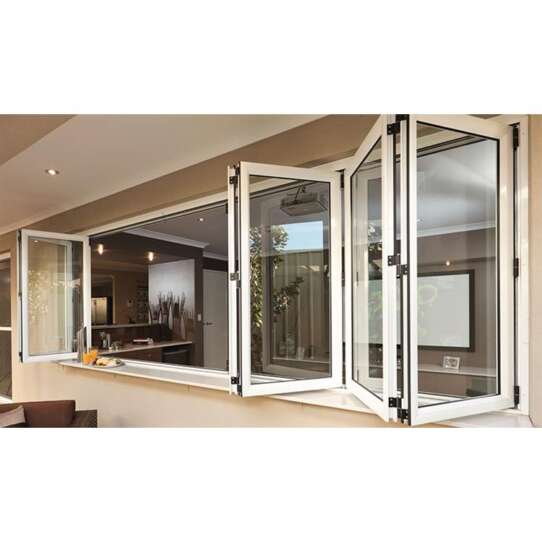 WDMA Aluminum Bi Folding Glass Window And Door For Balcony