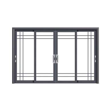 WDMA Aluminum Kitchen Grill Design Sliding Glass Door