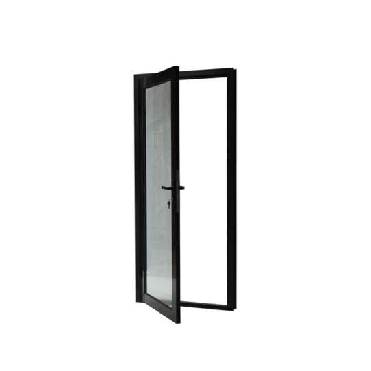 China WDMA Aluminum Profile Au Nz Standard Hurricane Impact Hinged Door With Flyscreen