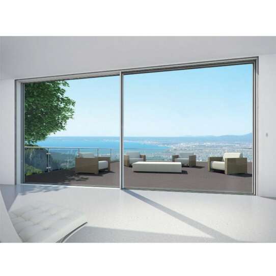 China WDMA Aluminum Slimline Aluminium Double Glazed Sliding Patio Doors