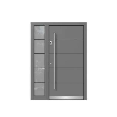 WDMA America Exterior Commercial Aluminium Insulated Tempered Glass Front Door Hinged Swing Door