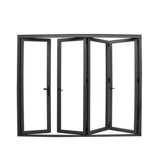 China WDMA America Standard 90 Degree Corner Bi-folding Patio Doors For Mountain House Condo