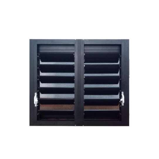 WDMA American Style New Design Aluminium Louvered Frame Basement Shutter Window In China