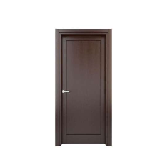 WDMA American Style Solid Teak Hardwood Wood Frame Double Swing Panel Door With Carved Design