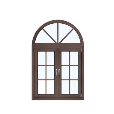 WDMA Anodized Bronze Aluminium Alloy Fabrication Balcony Window Grill Design Arch Casement Window Systems