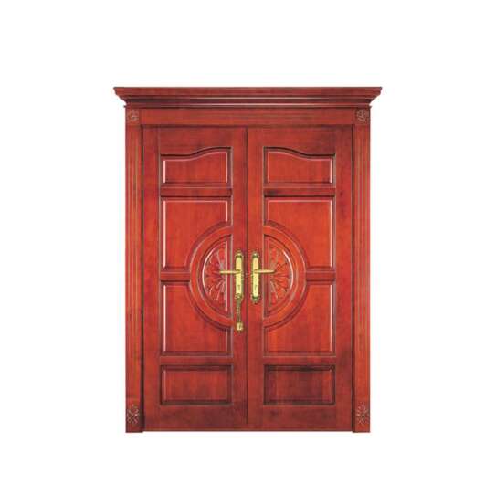 WDMA Antique American Double Leaf Teak Solid Wood Main Door Carving Design Models With Photos