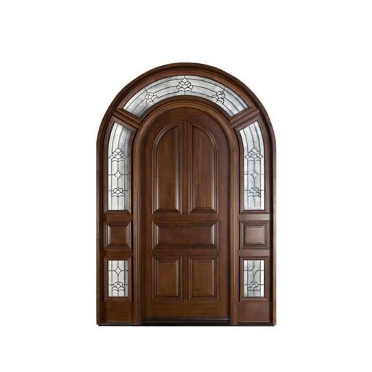 China WDMA oval glass entry door