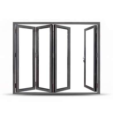 WDMA Australia American Standard Alu Thermal Break Frame Insulated Glass Folding Door