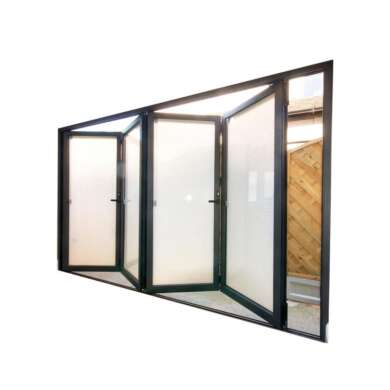 WDMA Australian Standard 4 Panel Lowes Folding Style Sliding French Doors Exterior With Retractable Fiberglass Mosquito Net