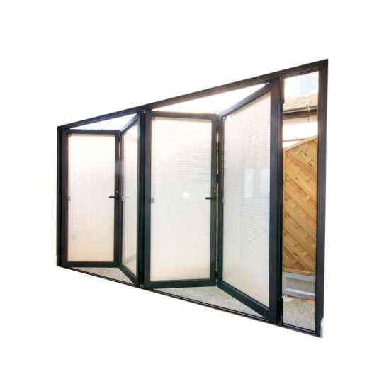 WDMA Australian Standard 4 Panel Lowes Folding Style Sliding French Doors Exterior With Retractable Fiberglass Mosquito Net