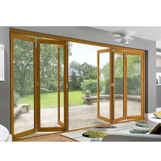 China WDMA Australian Standard 4 Panel Lowes Folding Style Sliding French Doors Exterior With Retractable Fiberglass Mosquito Net