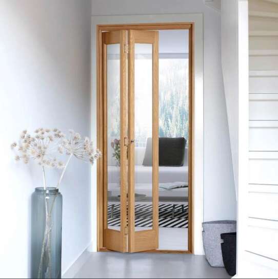 WDMA Bi Fold Wood Door In Patio For Houses