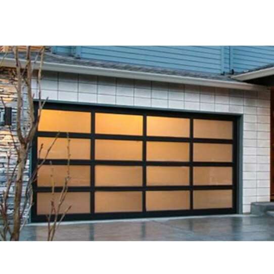 China WDMA Mirriored Glass Garage Door