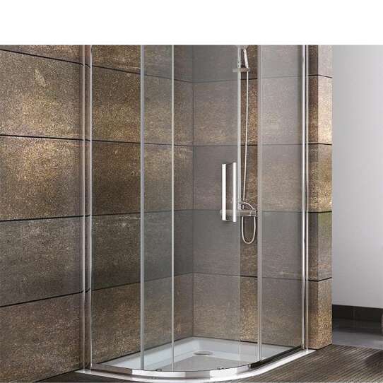 WDMA curved glass shower door