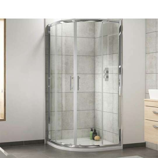 China WDMA curved glass shower door