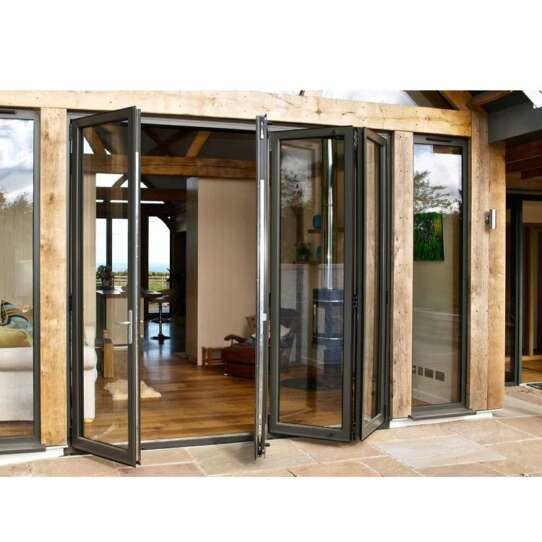 China WDMA Bi Fold Exterior Doors Motorized