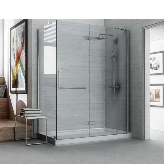 WDMA black corner shower cabin Shower door room cabin