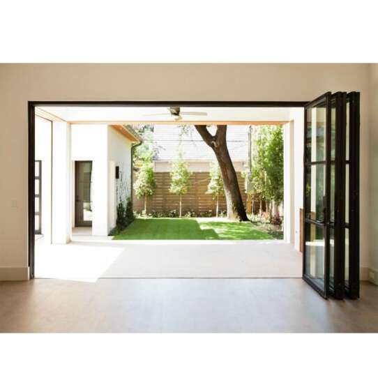 WDMA Cheap Price Double Glazed Aluminum Folding Sliding Screen Doors For Sale