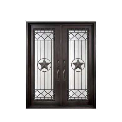 WDMA Cheap Simple Modern Design Wrought Safety Entrance Iron Door Gate Prices For Sale