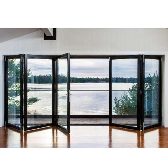 China WDMA folding storm door Aluminum Folding Doors