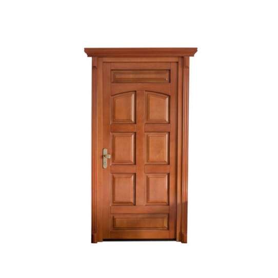 WDMA China Factory Indonesia Wooden Single Door Flower Design Teak Wood Main Door