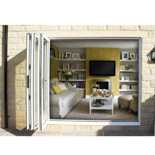 China WDMA China Water Proof Aluminium Accordion Bifolding Doors With Locks