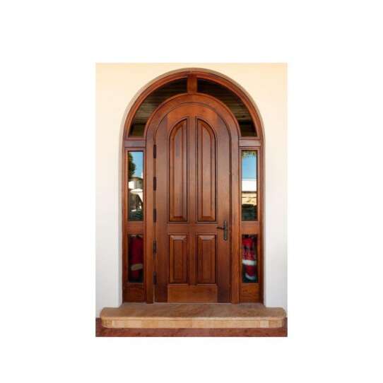 China WDMA China Well-know Brand Wooden Arch Main Door Rmodels Design