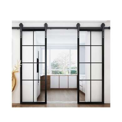 WDMA Chinese Soundproof Indoor Interior Bronze Aluminium Bathroom Sliding Glass Door System