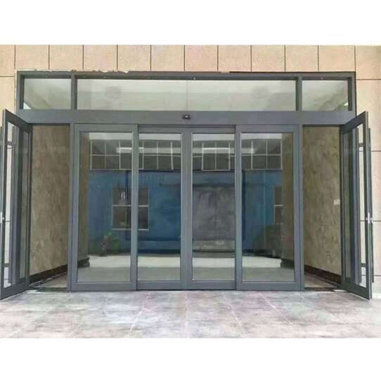 China WDMA Automatic Glass Sliding Door