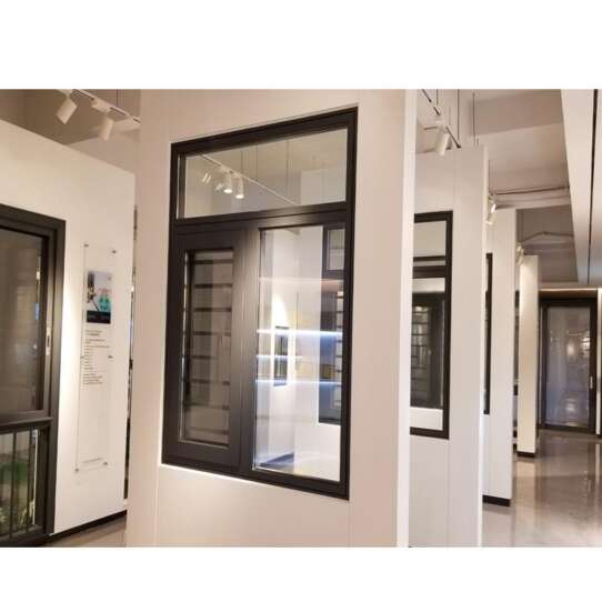 China WDMA aluminum sliding window with transom window